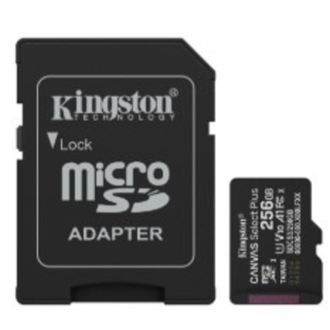 TARJ. MEM. KINGSTON MICRO SD 256GB ADAPTA SDCS3